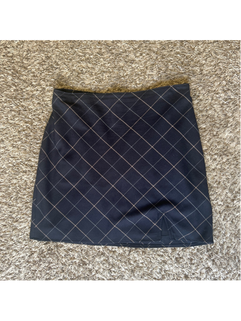 Women's Abercrombie & Fitch Mini Skirt Size M Black White Plaid